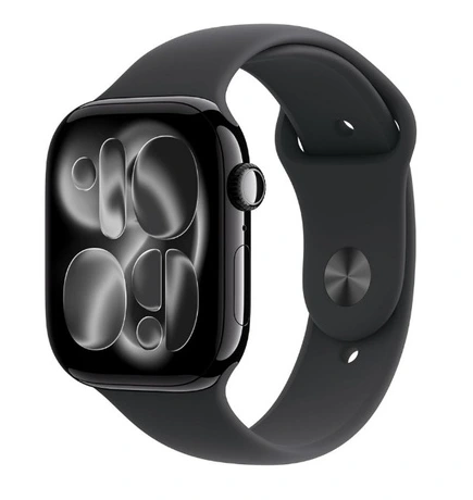 Dark Apple Watch-style reference — uploaded family reference, not a verified photo of Apple Watch Series 9